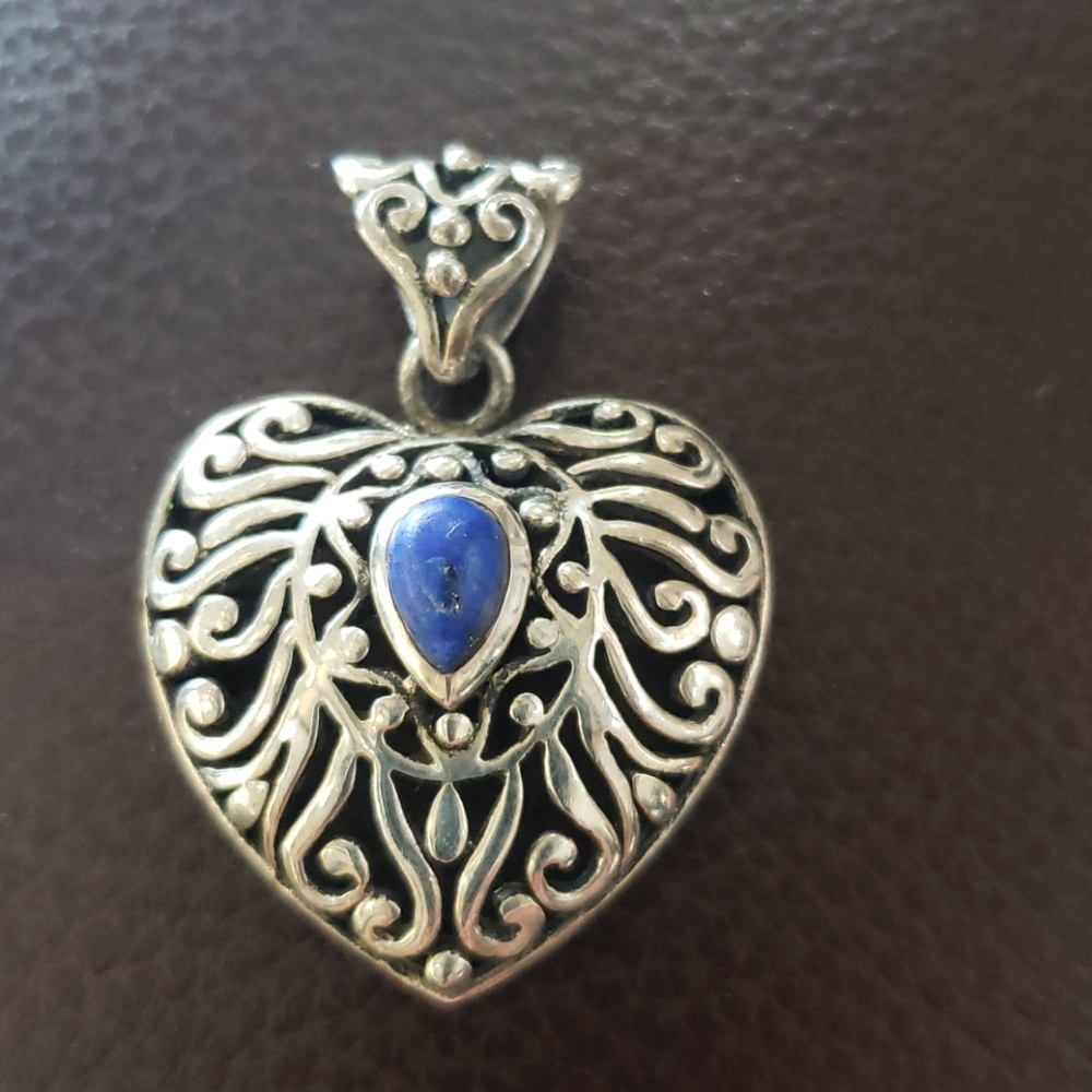 Sterling Silver 925 lapis pendant